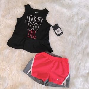 Nike short and tank top set.